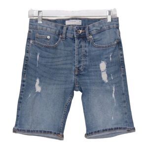 Topshop Blue Cotton Skinny Jeans Shorts Men Size W28